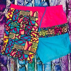 Vintage Bugle Boy Swim Trunks Adult Medium Swim Suit Shorts Beach Pool 90s USA